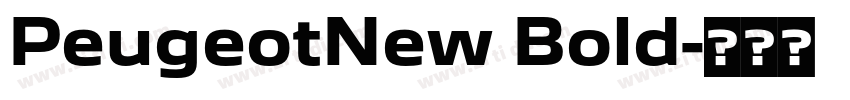 PeugeotNew Bold字体转换